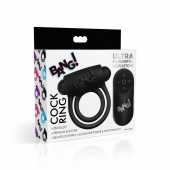 Черное эрекционное виброкольцо 28X Remote Control Vibrating Cock Ring   Bullet - XR Brands - в Санкт-Петербурге купить с доставкой