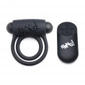 Черное эрекционное виброкольцо 28X Remote Control Vibrating Cock Ring   Bullet - XR Brands - в Санкт-Петербурге купить с доставкой