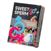 Шипучие таблетки для мужчин Sweet Sperm для изменения вкуса спермы (4 шт. по 0,5 гр.) - Капиталпродукт - купить с доставкой в Санкт-Петербурге