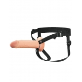Полый страпон на ремнях 8’’ Hollow Silicone Strap-on - Pipedream - купить с доставкой в Санкт-Петербурге