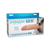 Полый страпон на ремнях 6’’ Hollow Silicone Strap-on - Pipedream - купить с доставкой в Санкт-Петербурге