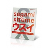 Ультратонкий презерватив Sagami Xtreme SUPERTHIN - 1 шт. - Sagami - купить с доставкой в Санкт-Петербурге