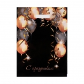 Пакет с вырубной ручкой и принтом в виде шариков (30х40 см) - Сима-Ленд - купить с доставкой в Санкт-Петербурге