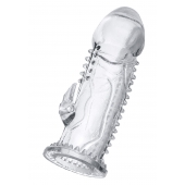 Прозрачная насадка на пенис с шипиками и коготком - 13,5 см. - A-toys - в Санкт-Петербурге купить с доставкой