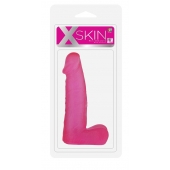 Розовый фаллоимитатор средних размеров XSKIN 6 PVC DONG - 15 см. - Dream Toys