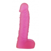 Розовый фаллоимитатор XSKIN 7 PVC DONG TRANSPARENT PINK - 18 см. - Dream Toys