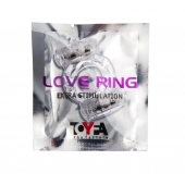 Прозрачное виброкольцо с двумя вибропульками - Toyfa Basic - в Санкт-Петербурге купить с доставкой