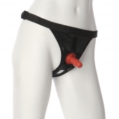 Трусики со штырьком для фиксации насадок Ultra Harness with Plug - Doc Johnson - купить с доставкой в Санкт-Петербурге
