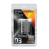 Прозрачная насадка с шипами и шишечками STAY HARD COCK SLEEVE 03 CLEAR - Blush Novelties - в Санкт-Петербурге купить с доставкой