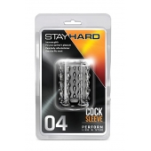 Прозрачная насадка с бороздками STAY HARD COCK SLEEVE 04 CLEAR - Blush Novelties - в Санкт-Петербурге купить с доставкой