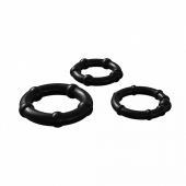 Набор из 3 черных эрекционных колец Babooom Ring Set - Adrien Lastic - в Санкт-Петербурге купить с доставкой