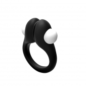 Черное эрекционное кольцо Zippy Vibrating Ring With Bullet - Adrien Lastic - в Санкт-Петербурге купить с доставкой