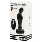 Черный массажер простаты с вибрацей и возвратно-поступательными движениями - Boys of Toys - в Санкт-Петербурге купить с доставкой