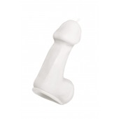 Белая свеча в форме пениса - 47 гр. - Pecado - купить с доставкой в Санкт-Петербурге