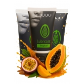 Набор из 3 съедобных лубрикантов JUJU со вкусом тропических фруктов - JuJu - купить с доставкой в Санкт-Петербурге