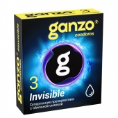 Супертонкие презервативы Ganzo Invisible - 3 шт. - Ganzo - купить с доставкой в Санкт-Петербурге
