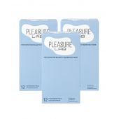 Набор из 3 упаковок ультратонких презервативов Pleasure Lab (по 12 шт.) - Pleasure Lab - купить с доставкой в Санкт-Петербурге