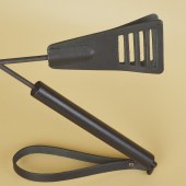 Черный кожаный стек «Сириус» - 60 см. - Sitabella - купить с доставкой в Санкт-Петербурге