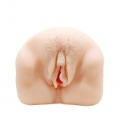 Телесный мастурбатор-вагина с оволосением и вибрацией - Baile - в Санкт-Петербурге купить с доставкой