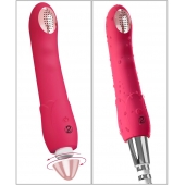 Малиновая насадка на душ с вибрацией Showers to orgasm - 20,1 см. - Orion - купить с доставкой в Санкт-Петербурге