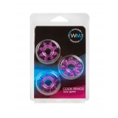 Набор из 3 лиловых эрекционных колец различной формы - Erowoman-Eroman - в Санкт-Петербурге купить с доставкой