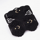 Фигурный набор для БДСМ-игр с узорами и золотистой фурнитурой - Crazy Handmade - купить с доставкой в Санкт-Петербурге