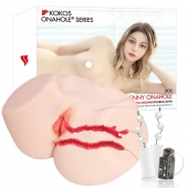 Мастурбатор-полуторс с двойным слоем материала и вибрацией Jenny Onahole Real Vagina - KOKOS - в Санкт-Петербурге купить с доставкой
