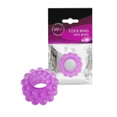 Лиловое эрекционное кольцо с 2 рядами стимулирующих шариков - Erowoman-Eroman - в Санкт-Петербурге купить с доставкой