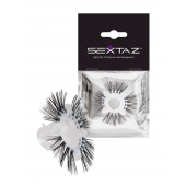 Эластичное эрекционное кольцо с черными «ресничками» - Sextaz - в Санкт-Петербурге купить с доставкой