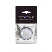 Эластичное эрекционное колечко с черными «ресничками» - Sextaz - в Санкт-Петербурге купить с доставкой