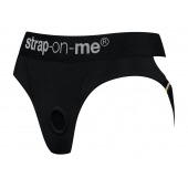 Черные трусики для насадок Heroine Lingerie Harness - size XL - Strap-on-me - купить с доставкой в Санкт-Петербурге