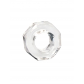 Прозрачное эрекционное кольцо в форме гайки - Sex Expert - в Санкт-Петербурге купить с доставкой