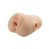 Телесный мастурбатор с вибрацией Double Pounder Vibrating Squeeze Stroker - Pipedream - в Санкт-Петербурге купить с доставкой