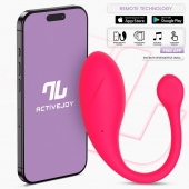 Ярко-розовое интерактивное виброяйцо Bulby - Intoyou