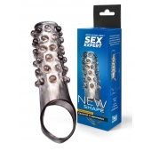 Дымчатая насадка на пенис с выпуклостями - 11 см. - Sex Expert - в Санкт-Петербурге купить с доставкой