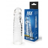 Прозрачная закрытая насадка на член - 15 см. - Sex Expert - в Санкт-Петербурге купить с доставкой