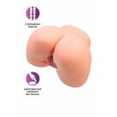 Телесный мастурбатор в форме попки с 2 любовными входами - No Name - в Санкт-Петербурге купить с доставкой