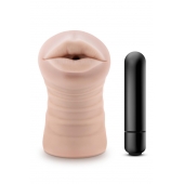 Телесный мастурбатор-ротик Nicole Vibrating Masturbator - Blush Novelties - в Санкт-Петербурге купить с доставкой