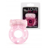 Розовое эрекционное виброкольцо с бабочкой - 1137 - в Санкт-Петербурге купить с доставкой
