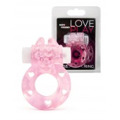 Розовое эрекционное виброкольцо в форме зайчика - 1137 - в Санкт-Петербурге купить с доставкой