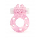 Розовое эрекционное виброкольцо в форме зайчика - 1137 - в Санкт-Петербурге купить с доставкой