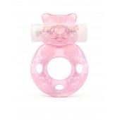 Розовое эрекционное виброкольцо в форме мишки - 1137 - в Санкт-Петербурге купить с доставкой