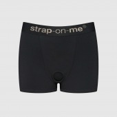 Черные трусики-боксеры для фиксации насадок Strap-on-me Harness Lingerie Allure - size L - Strap-on-me - купить с доставкой в Санкт-Петербурге