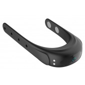 Черное эрекционное виброкольцо на ремешках - Boys of Toys - в Санкт-Петербурге купить с доставкой