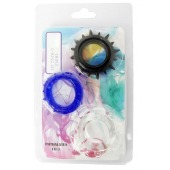 Набор из 3 эрекционных колец разного цвета и рельефа - Boys of Toys - в Санкт-Петербурге купить с доставкой