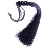 Черная силиконовая плетка - 25,4 см. - Boys of Toys - купить с доставкой в Санкт-Петербурге