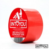 Красный скотч для фиксации Non-Sticky Bondage Tape - 15 м. - Intoyou - купить с доставкой в Санкт-Петербурге