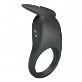 Черное перезаряжаемое виброкольцо Carlton - Baile - в Санкт-Петербурге купить с доставкой