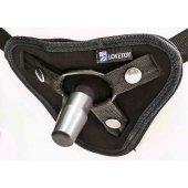 Страпон с 2 насадками и вибрацией UniStrap - 20 и 18 см. - LOVETOY (А-Полимер) - купить с доставкой в Санкт-Петербурге