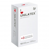 Ультратонкие презервативы Unilatex Ultra Thin - 12 шт. + 3 шт. в подарок - Unilatex - купить с доставкой в Санкт-Петербурге